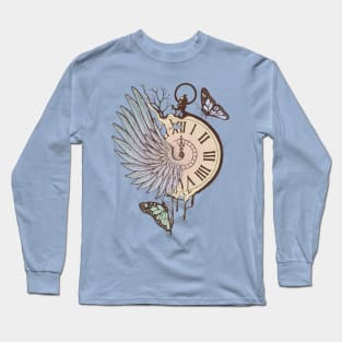 Le Temps Passe Vite  (Time Flies) Long Sleeve T-Shirt